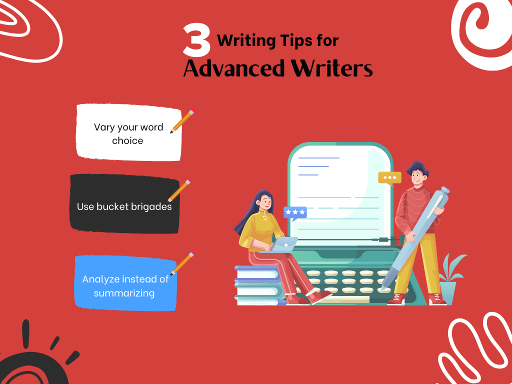 Infographic on Writing Tips for Advanced Writers