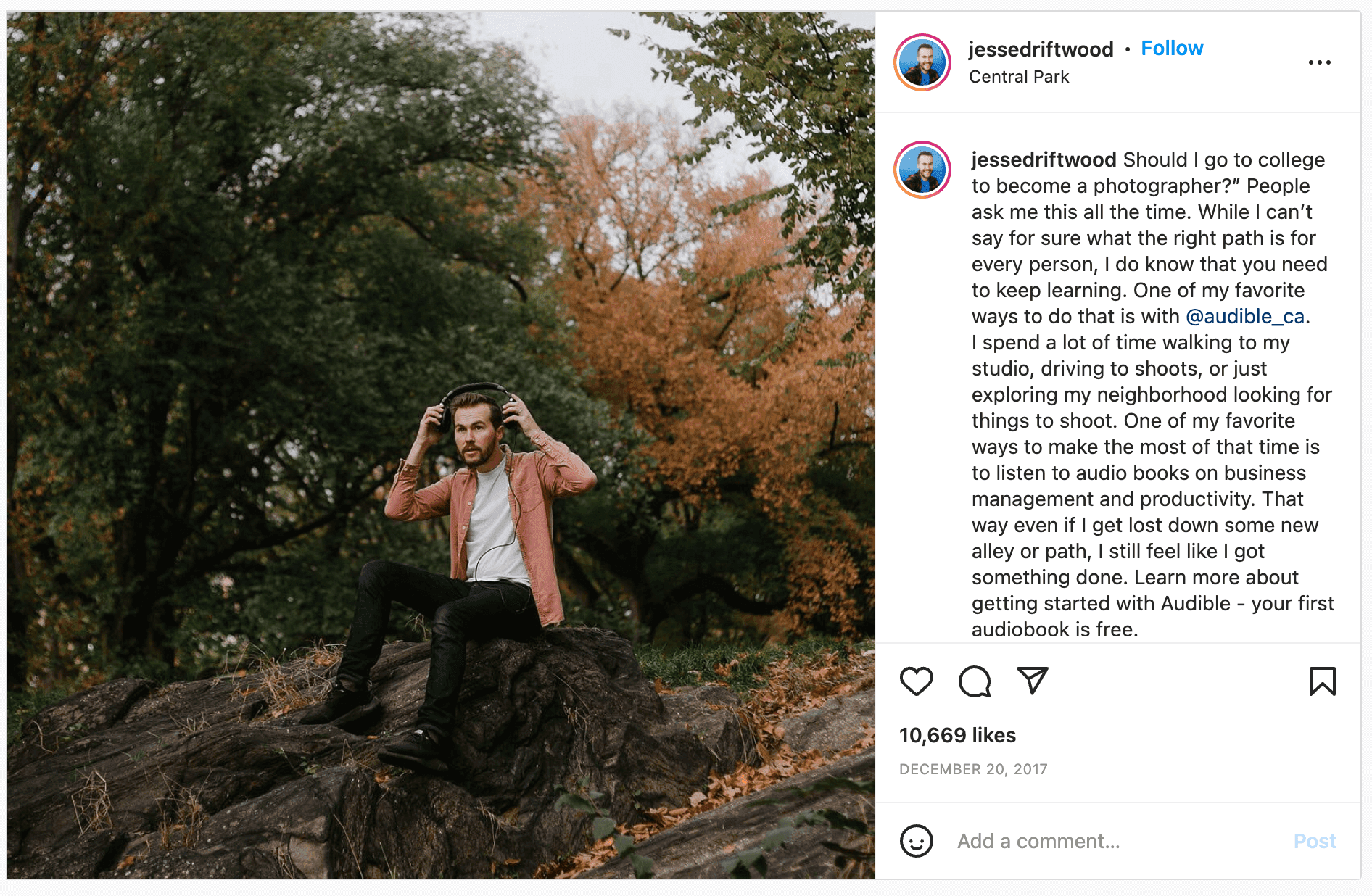 Jesse Driftwood Sponsored Content Sponsored content on Jesse Driftwood's Instagram