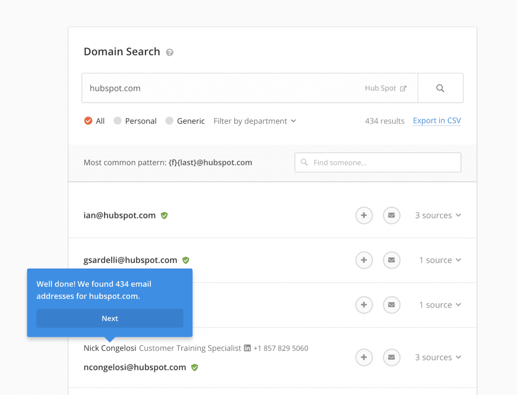 find emails for site