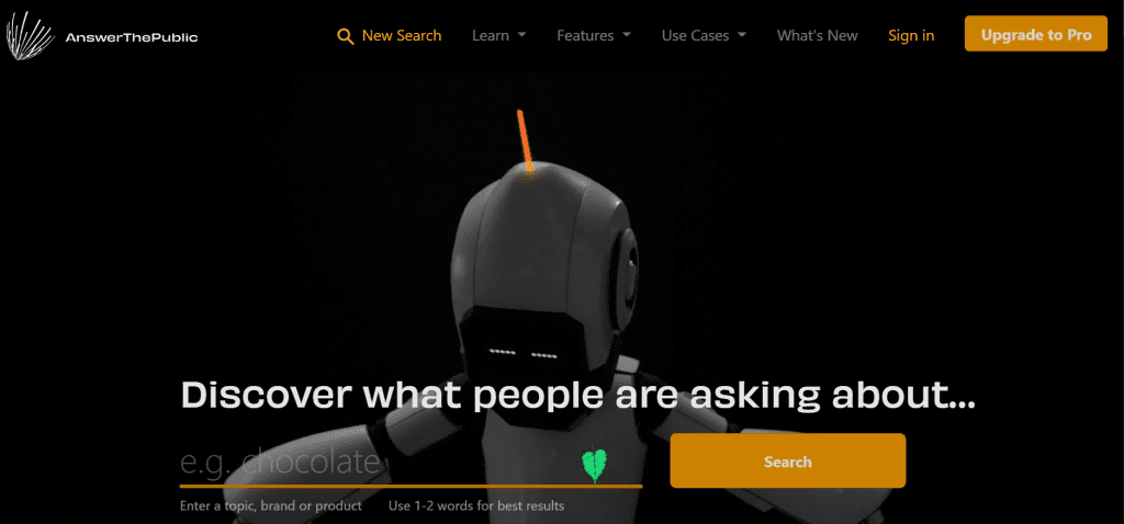 Answer the Public website